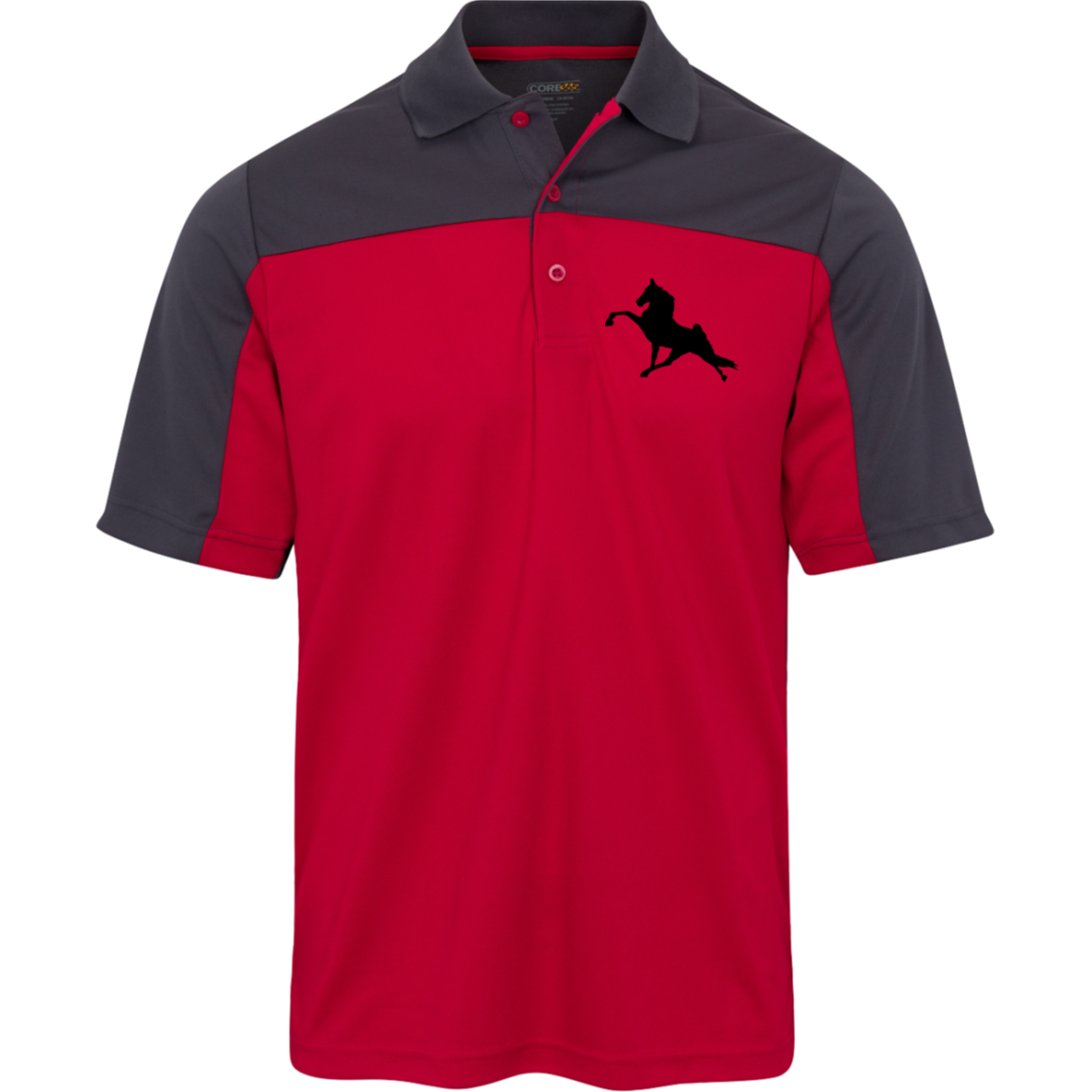 TWH PERFORMANCE (BLACK) CE101 Core 365 Mens Balance Pique Polo