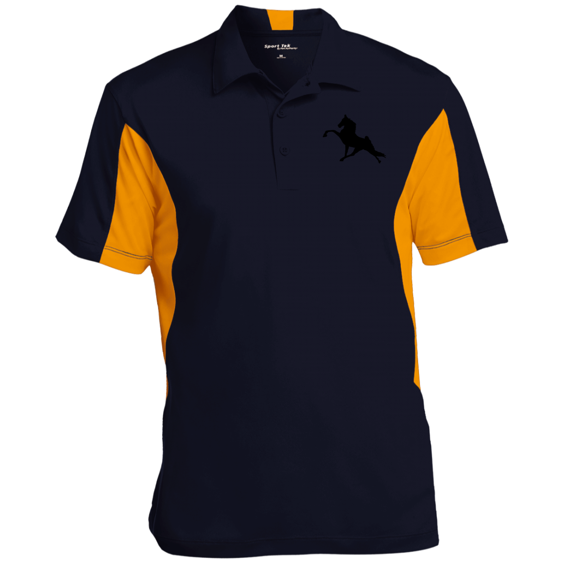 TWH PERFORMANCE (BLACK) CLOSEOUT - ST655 Men's Colorblock Performance Polo