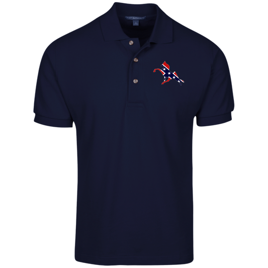 REBEL ON THE RAIL TWH PERFORMANCE CLOSEOUT - K420 Cotton Pique Knit Polo