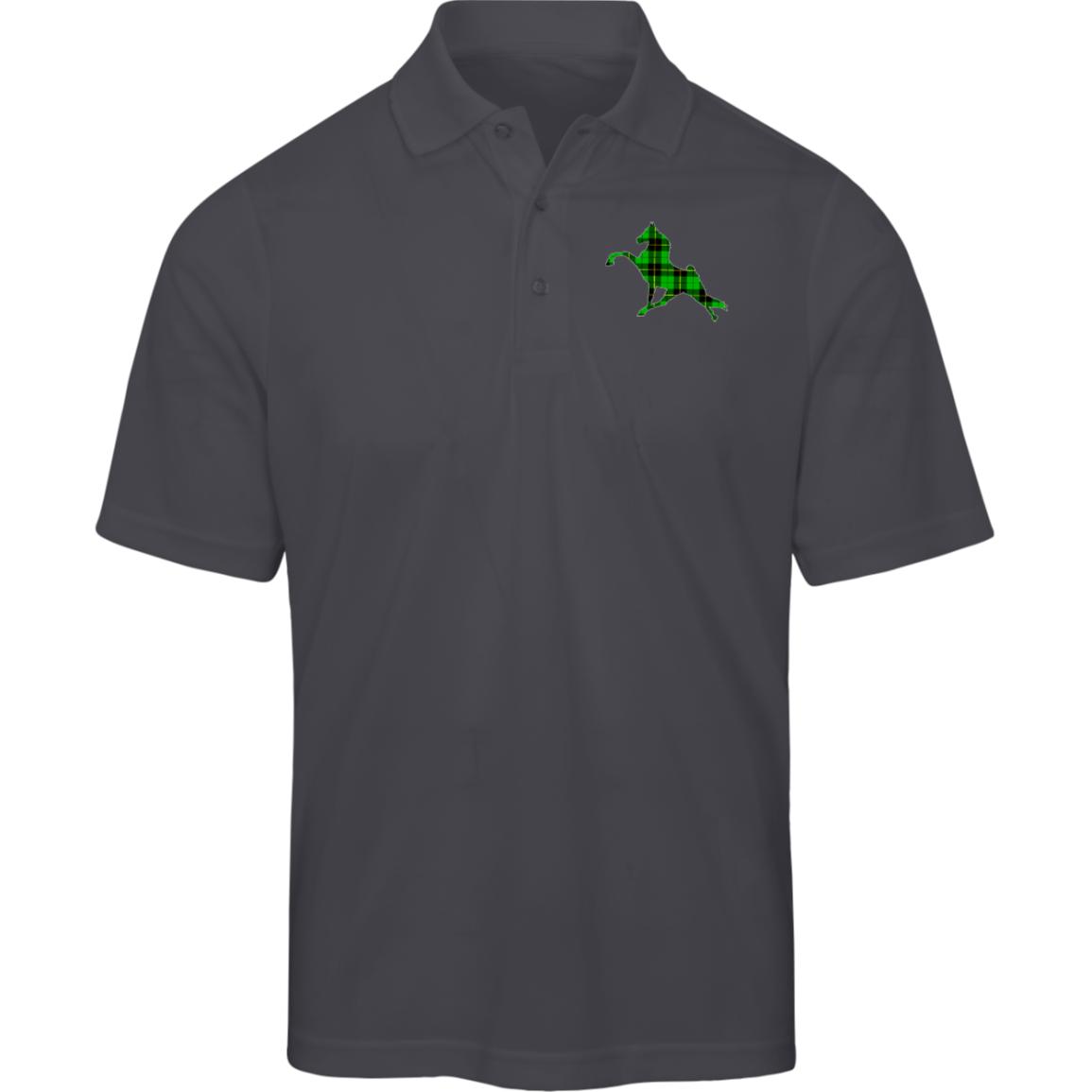 TWH PERFORMANCE GREEN PLAID 88181 Core 365 Mens Origin Pique Polo