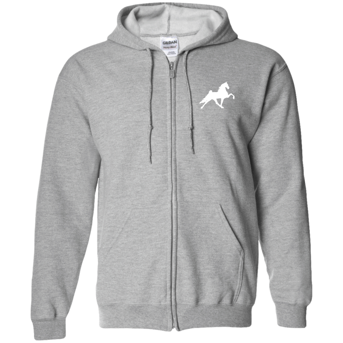 TWH PERFORMANCE STYLE 2 (WHITE) G186 Zip Up Hooded Sweatshirt