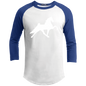 TWH PERFORMANCE STYLE 2 (WHITE) CLOSEOUT - YT200 Youth 3/4 Raglan Sleeve Shirt