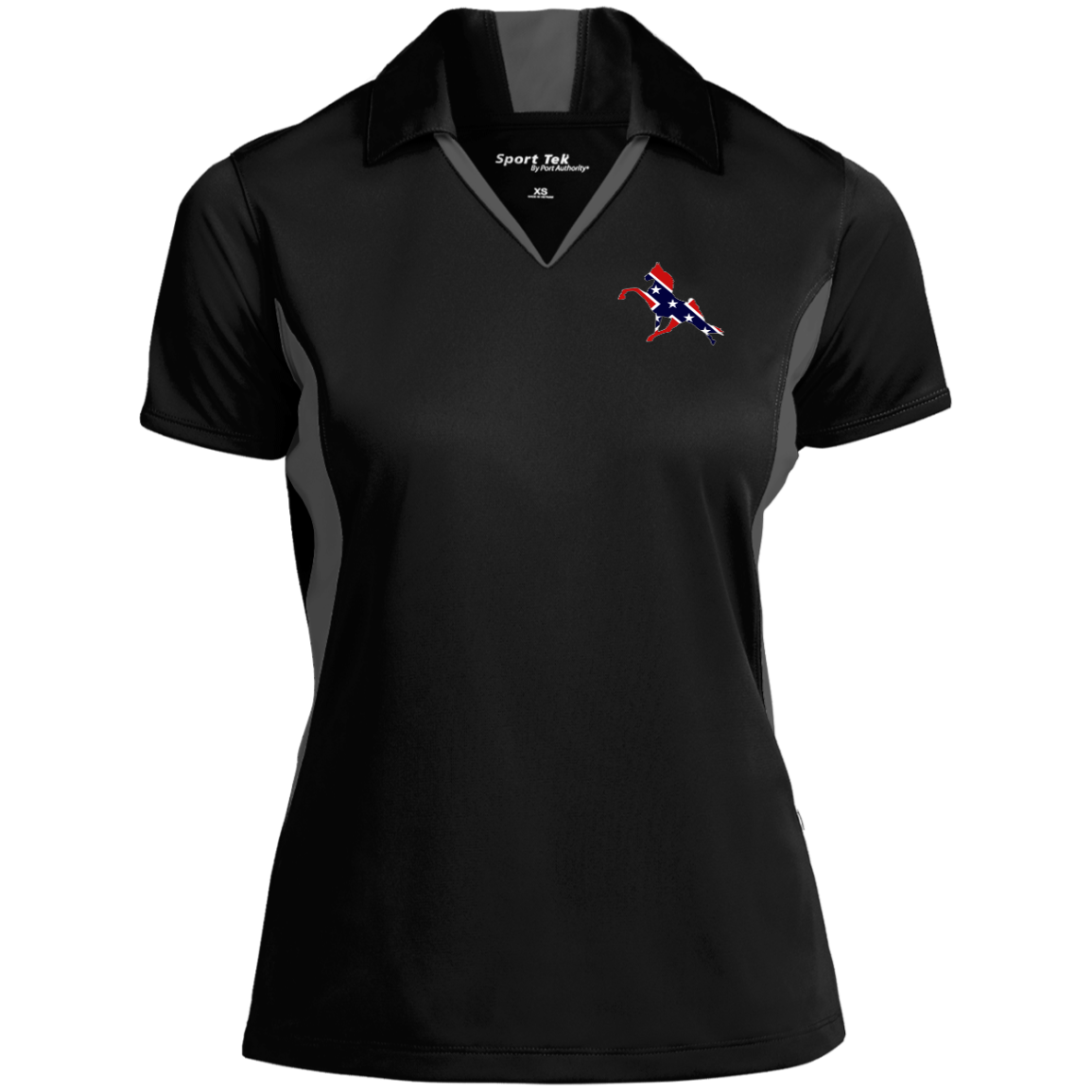 REBEL ON THE RAIL TWH PERFORMANCE CLOSEOUT - LST655 Ladies' Colorblock Performance Polo