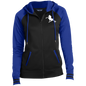 TWH PERFORMANCE (WHITE) CLOSEOUT - LST236 Ladies' Sport-Wick® Full-Zip Hooded Jacket