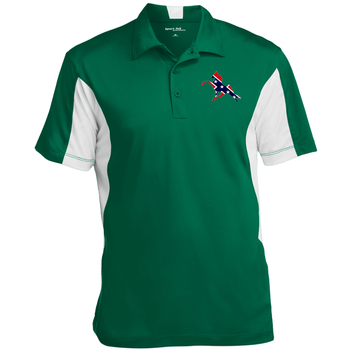 REBEL ON THE RAIL TWH PERFORMANCE CLOSEOUT - ST655 Men's Colorblock Performance Polo