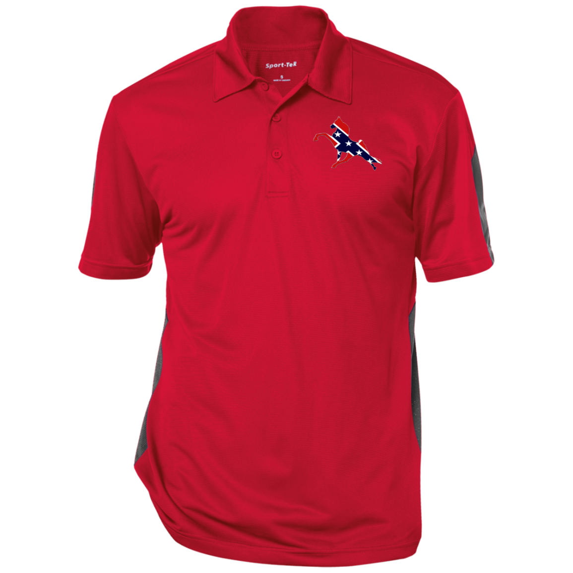 REBEL ON THE RAIL TWH PERFORMANCE CLOSEOUT - ST695 Performance Textured Three-Button Polo