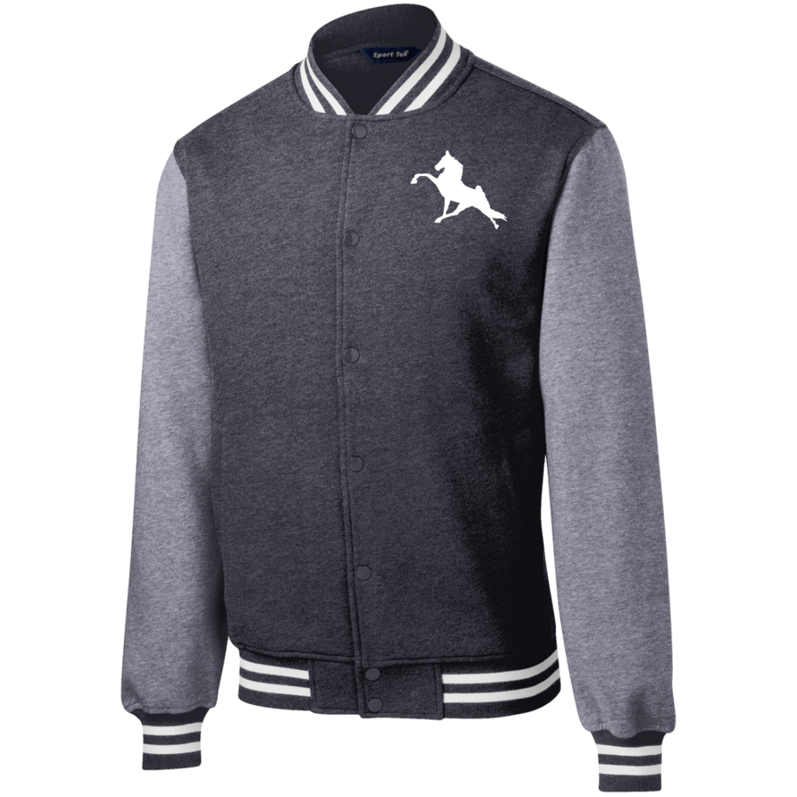 TWH PERFORMANCE (WHITE) CLOSEOUT - ST270 Fleece Letterman Jacket