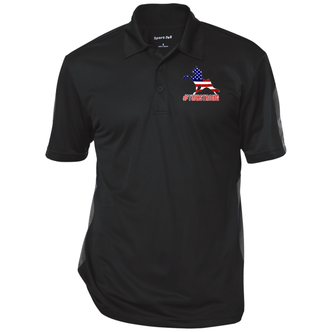 TWH STRONG PERFORMANCE WALK AMERICAN CLOSEOUT - ST695 Performance Textured Three-Button Polo