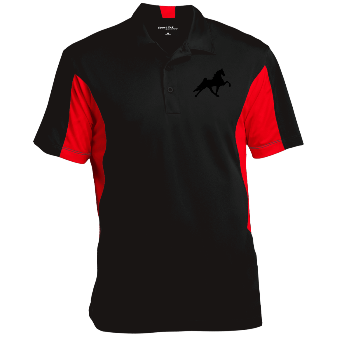 TWH PERFORMANCE STYLE 2 (BLACK) CLOSEOUT - ST655 Men's Colorblock Performance Polo