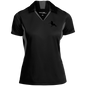 TWH PERFORMANCE (BLACK) CLOSEOUT - LST655 Ladies' Colorblock Performance Polo