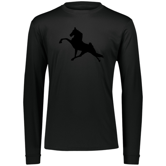 TWH PERFORMANCE (BLACK) CLOSEOUT - 789 Youth Moisture-Wicking Long-Sleeve Tee