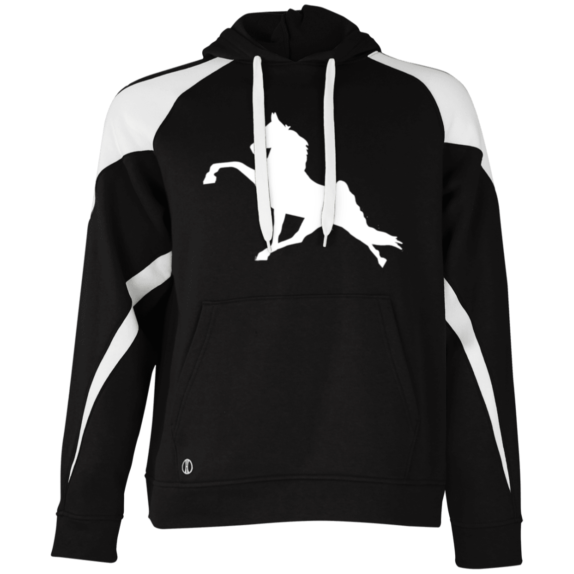 TWH PERFORMANCE (WHITE) 229546 Athletic Colorblock Fleece Hoodie