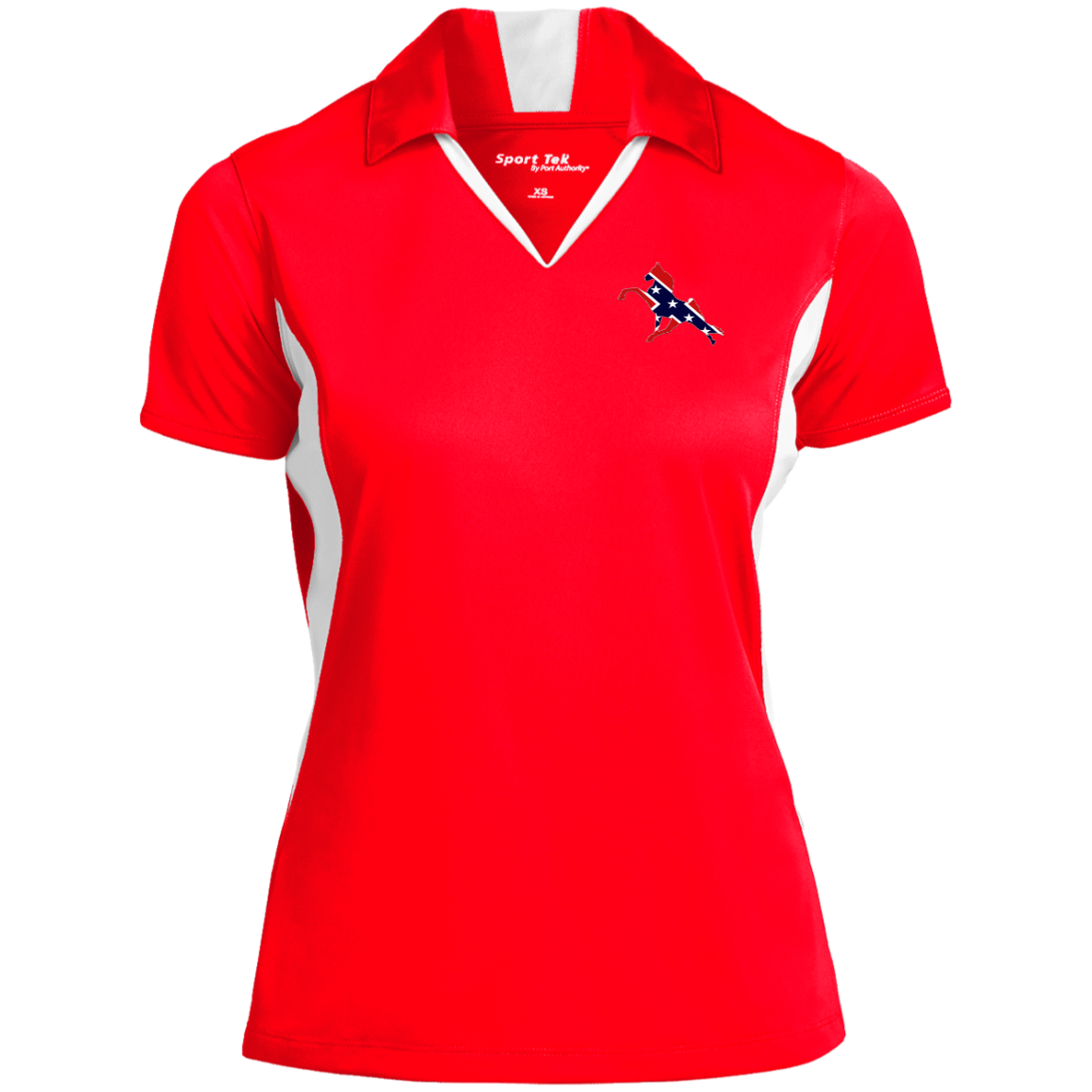 REBEL ON THE RAIL TWH PERFORMANCE CLOSEOUT - LST655 Ladies' Colorblock Performance Polo