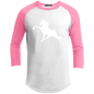 TWH PERFORMANCE (WHITE) CLOSEOUT - YT200 Youth 3/4 Raglan Sleeve Shirt