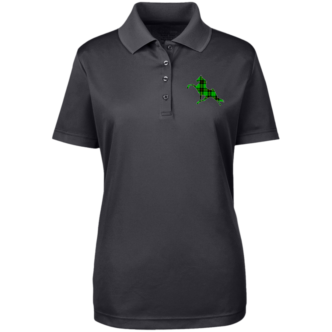 TWH PERFORMANCE GREEN PLAID 78181 Core 365 Womens Origin Pique Polo