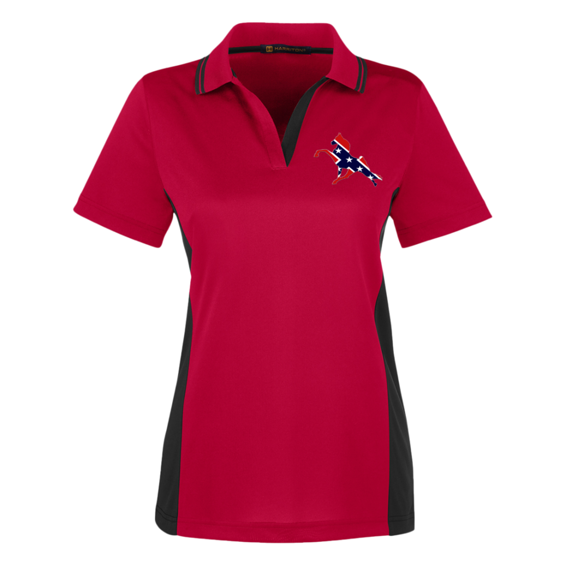 REBEL ON THE RAIL TWH PERFORMANCE M386W Harriton Womens Colorblock Polo