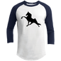 TWH PERFORMANCE (BLACK) CLOSEOUT - YT200 Youth 3/4 Raglan Sleeve Shirt