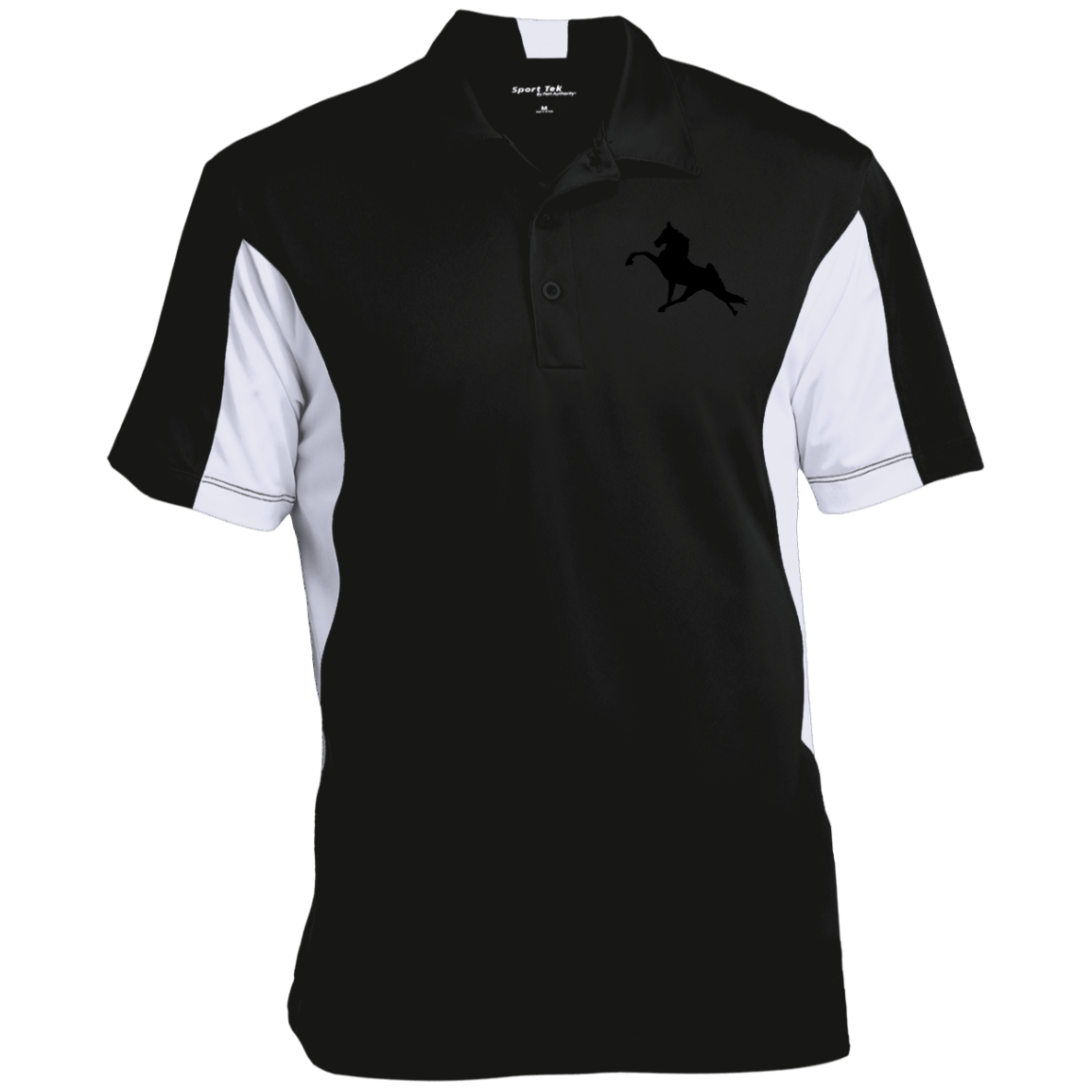 TWH PERFORMANCE (BLACK) CLOSEOUT - ST655 Men's Colorblock Performance Polo