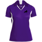 TWH PERFORMANCE STYLE 2 (BLACK) CLOSEOUT - LST655 Ladies' Colorblock Performance Polo