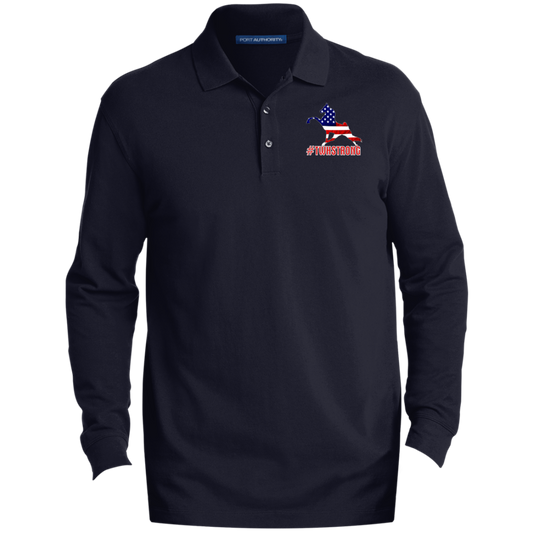 TWH STRONG PERFORMANCE WALK AMERICAN CLOSEOUT - K8000LS Men's EZCotton™ Long Sleeve Polo