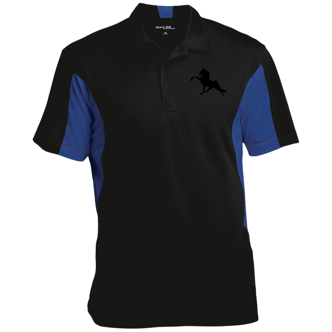 TWH PERFORMANCE (BLACK) CLOSEOUT - ST655 Men's Colorblock Performance Polo