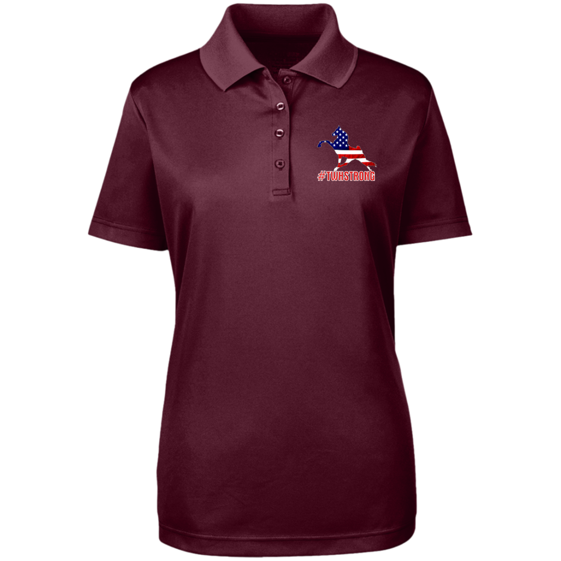 TWH STRONG PERFORMANCE WALK AMERICAN 78181 Core 365 Womens Origin Pique Polo