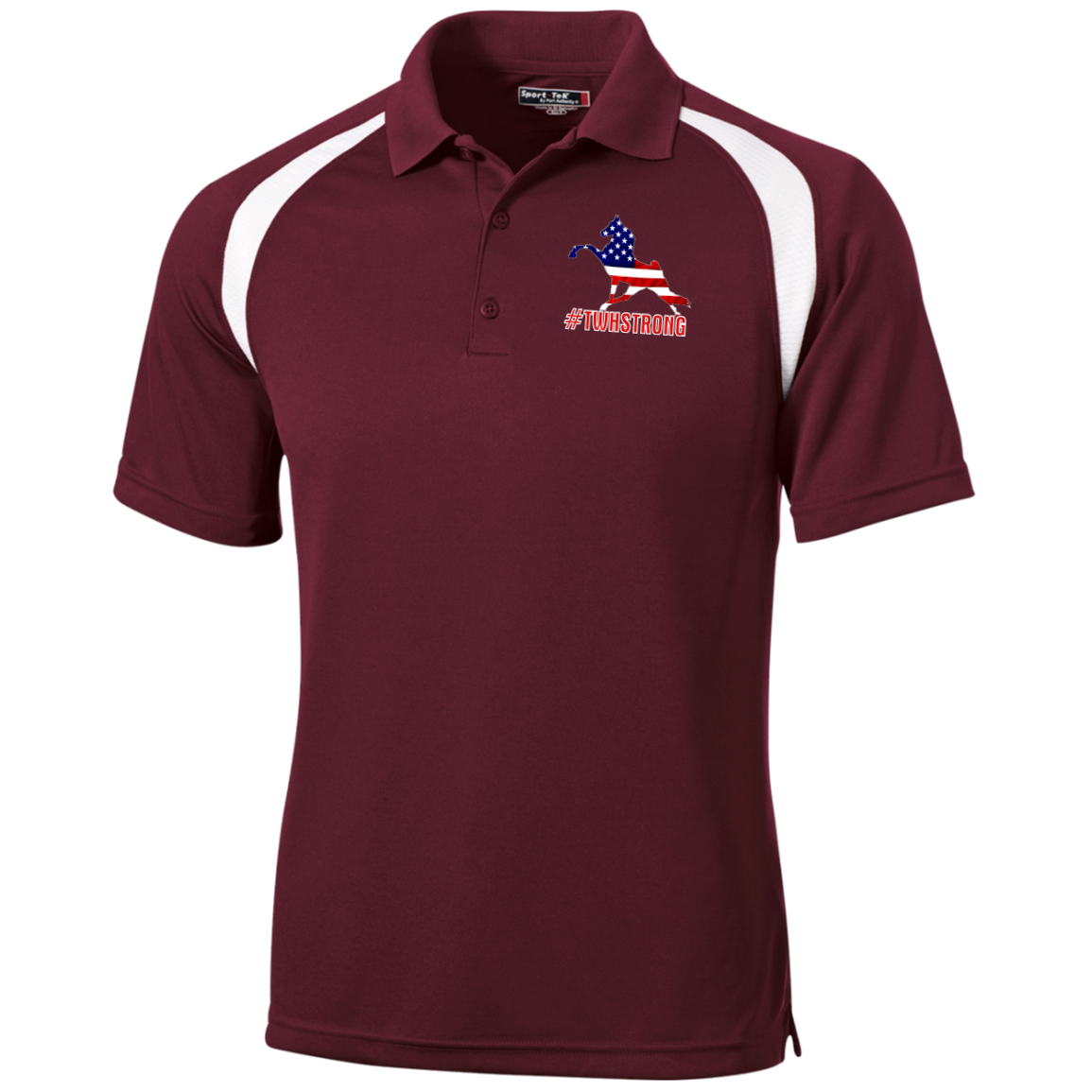 TWH STRONG PERFORMANCE WALK AMERICAN CLOSEOUT - T476 Moisture-Wicking Tag-Free Golf Shirt