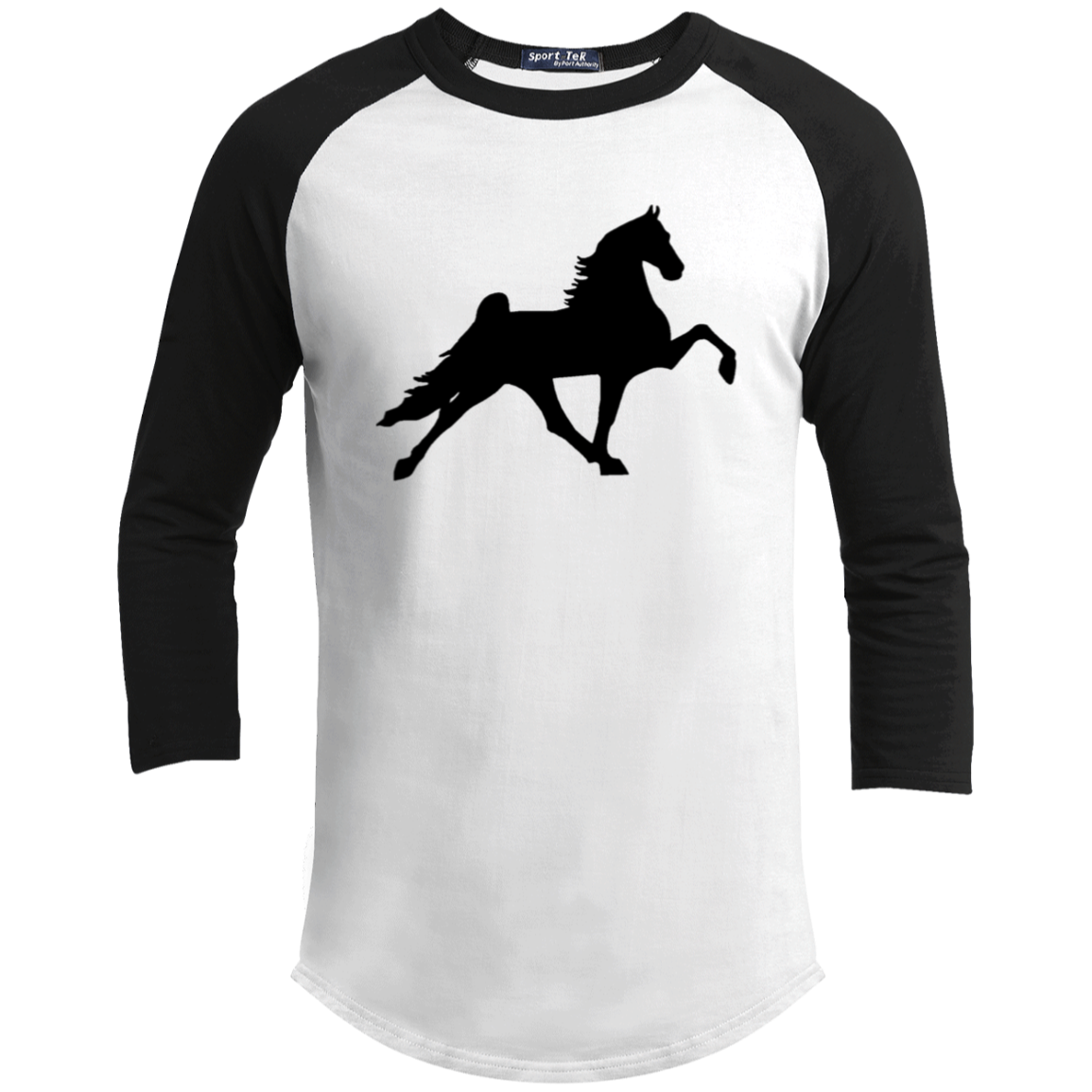 TWH PERFORMANCE STYLE 2 (BLACK) CLOSEOUT - YT200 Youth 3/4 Raglan Sleeve Shirt