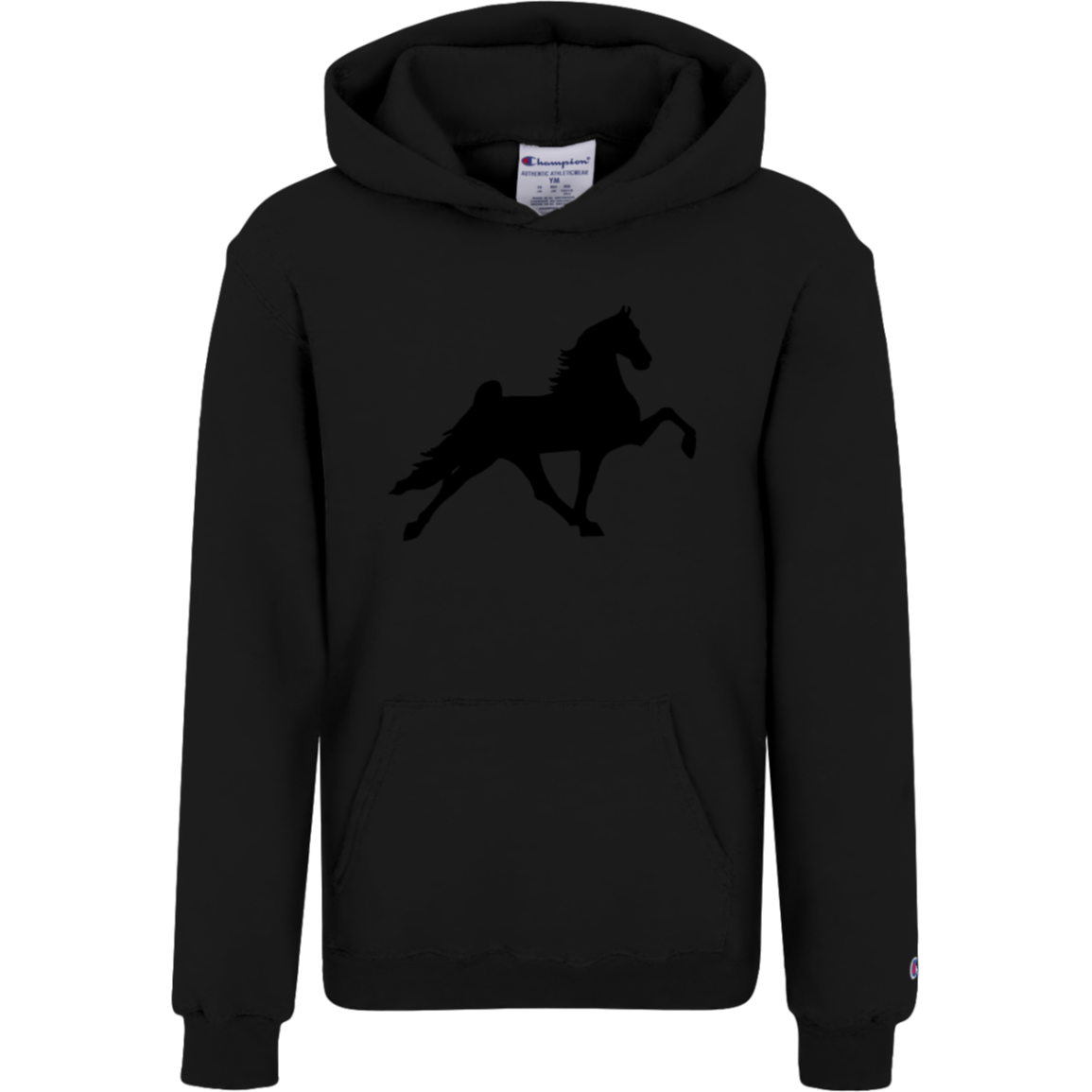 TWH PERFORMANCE STYLE 2 (BLACK) S790 Champion Kids Powerblend Hoodie