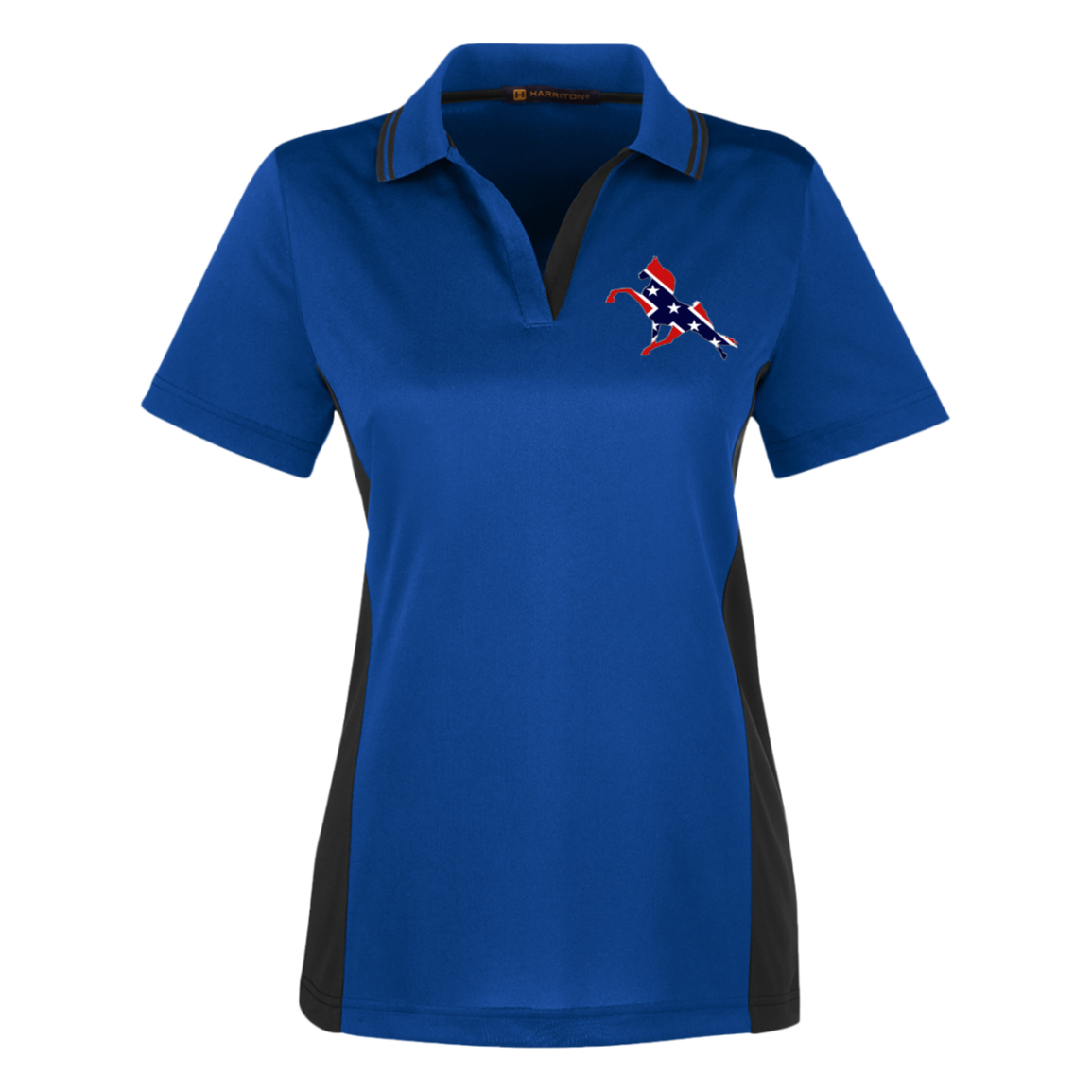 REBEL ON THE RAIL TWH PERFORMANCE M386W Harriton Womens Colorblock Polo