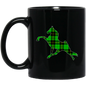 TWH PERFORMANCE GREEN PLAID BM11OZ 11oz Black Mug