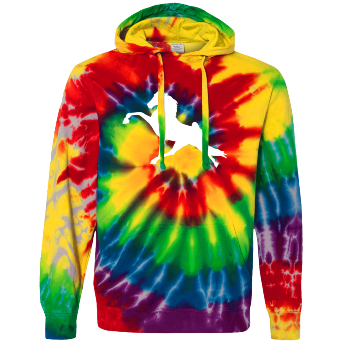 TWH PERFORMANCE (WHITE) CD877 Unisex Tie-Dyed Pullover Hoodie