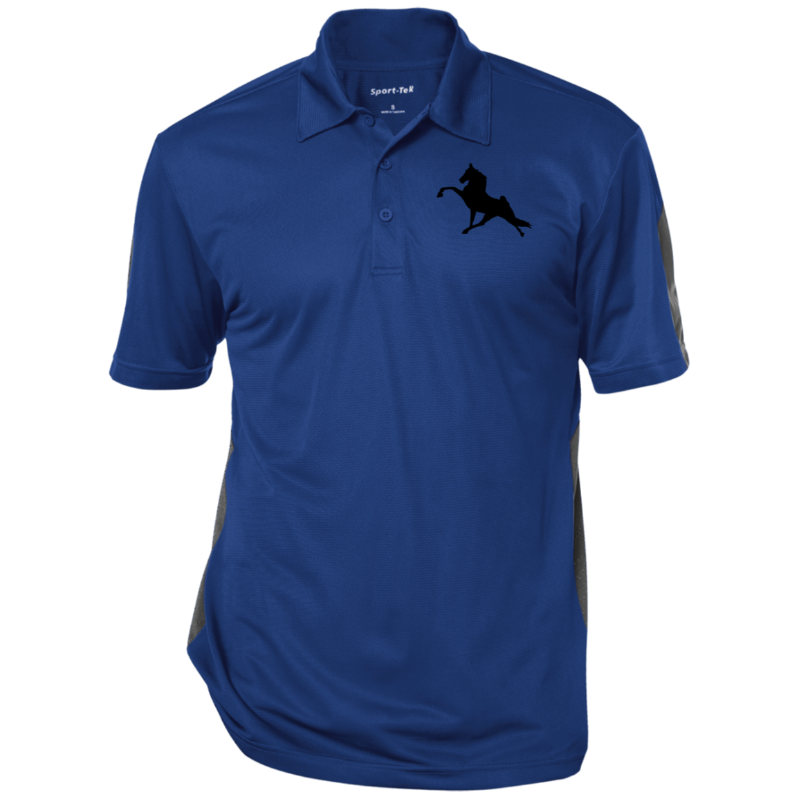 TWH PERFORMANCE (BLACK) CLOSEOUT - ST695 Performance Textured Three-Button Polo