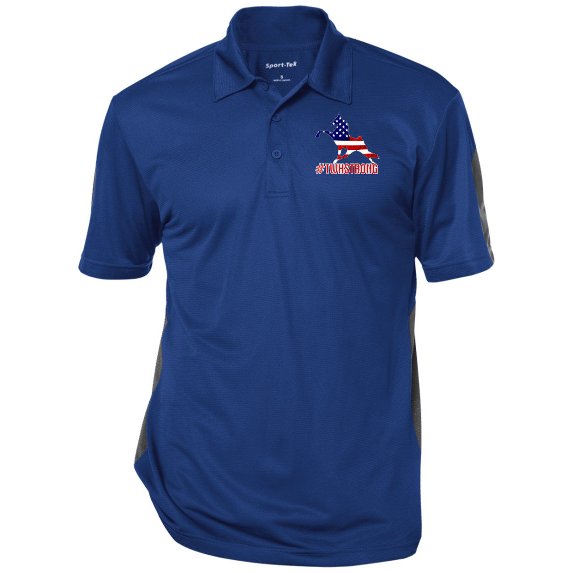 TWH STRONG PERFORMANCE WALK AMERICAN CLOSEOUT - ST695 Performance Textured Three-Button Polo