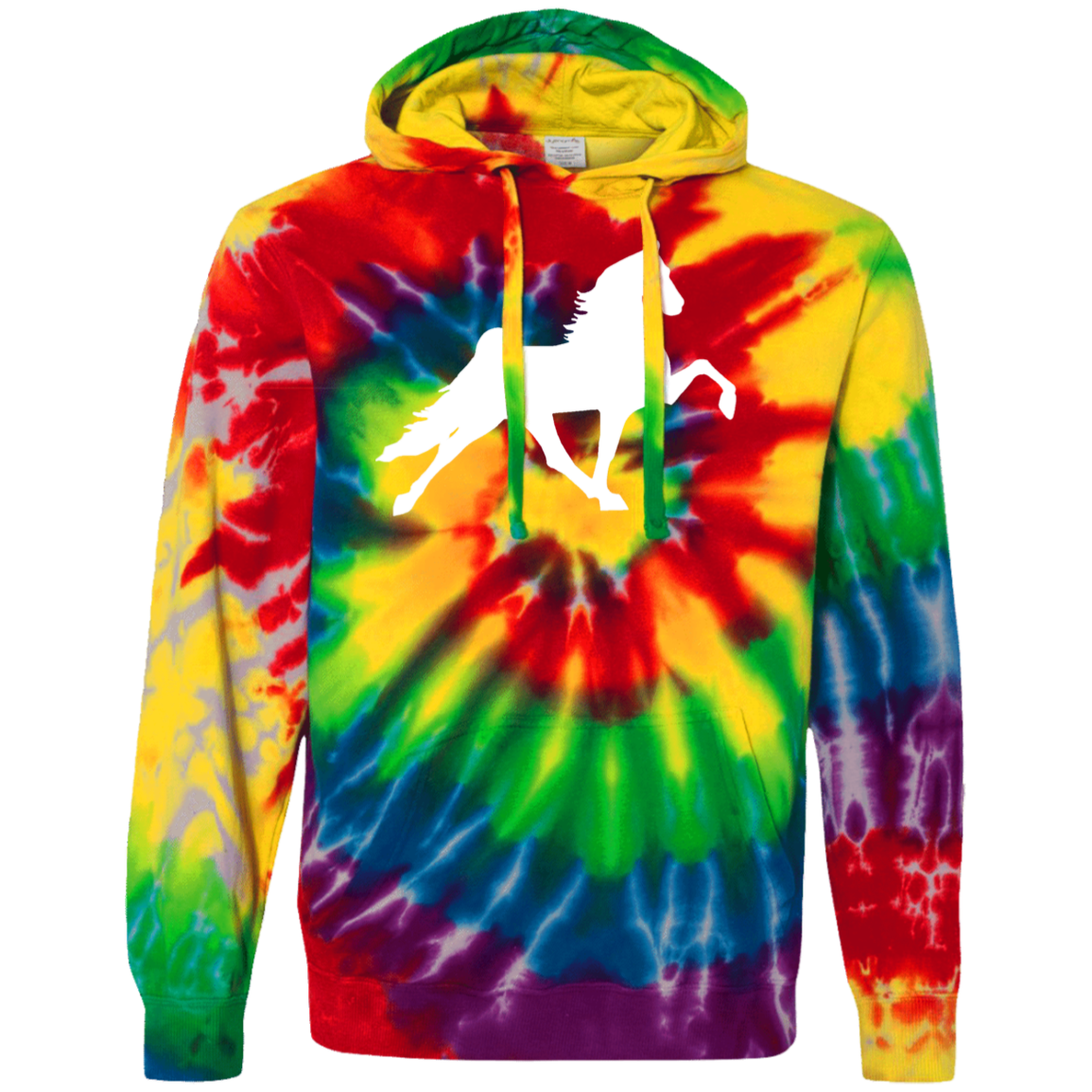 TWH PERFORMANCE STYLE 2 (WHITE) CD877 Unisex Tie-Dyed Pullover Hoodie