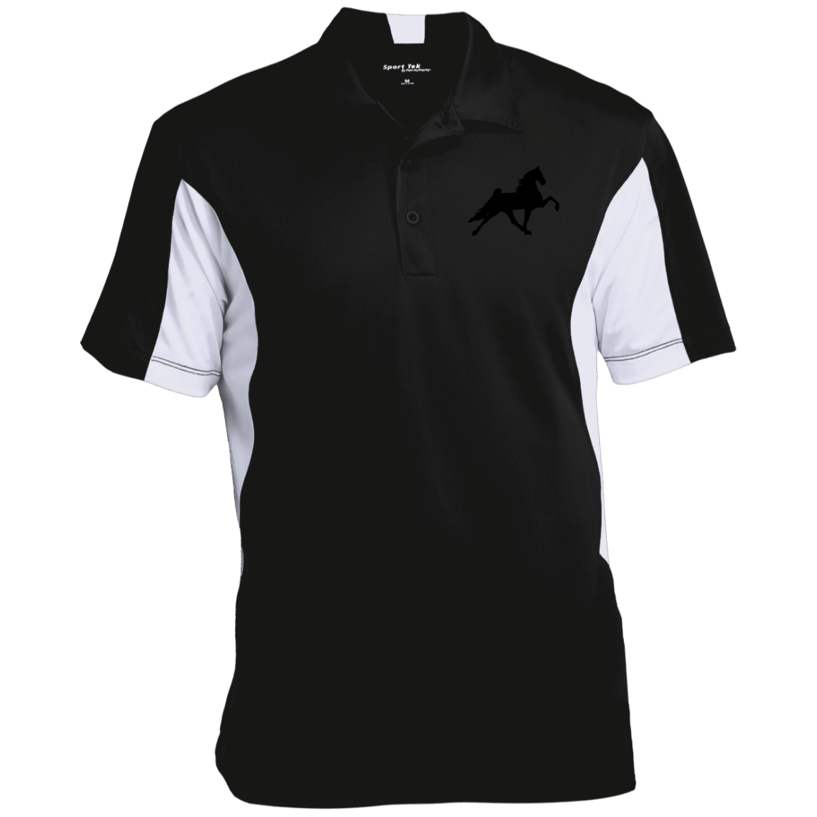 TWH PERFORMANCE STYLE 2 (BLACK) CLOSEOUT - ST655 Men's Colorblock Performance Polo