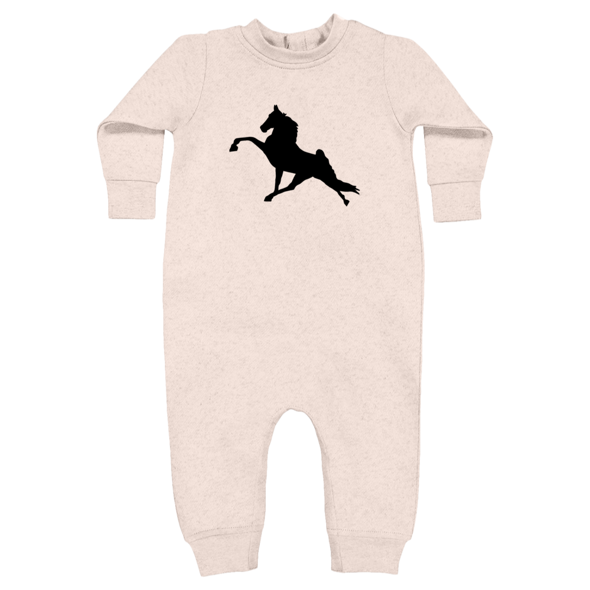 TWH PERFORMANCE (BLACK) 4447 Rabbit Skins Infant Fleece One-Piece Bodysuit