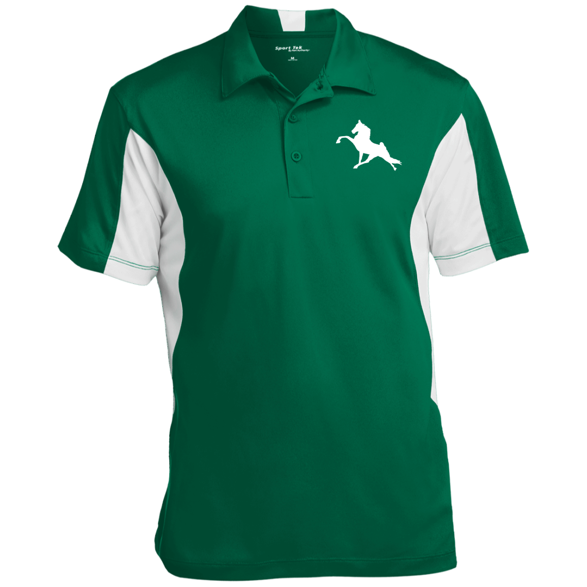 TWH PERFORMANCE (WHITE) CLOSEOUT - ST655 Men's Colorblock Performance Polo