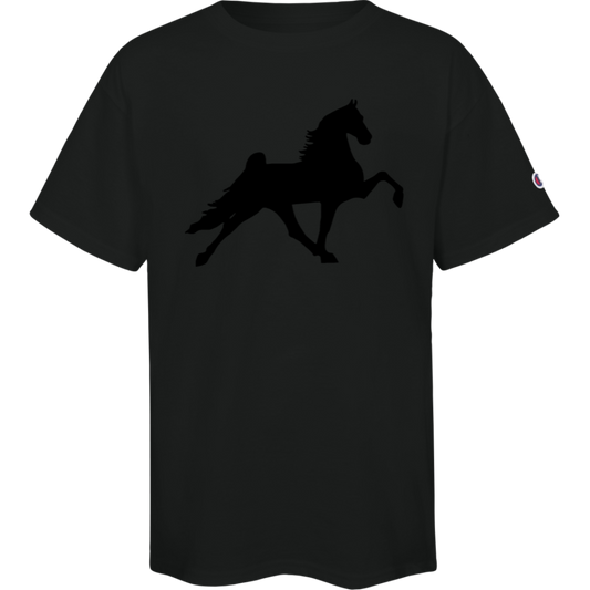 TWH PERFORMANCE STYLE 2 (BLACK) T435 Champion Kids Short Sleeve Tee