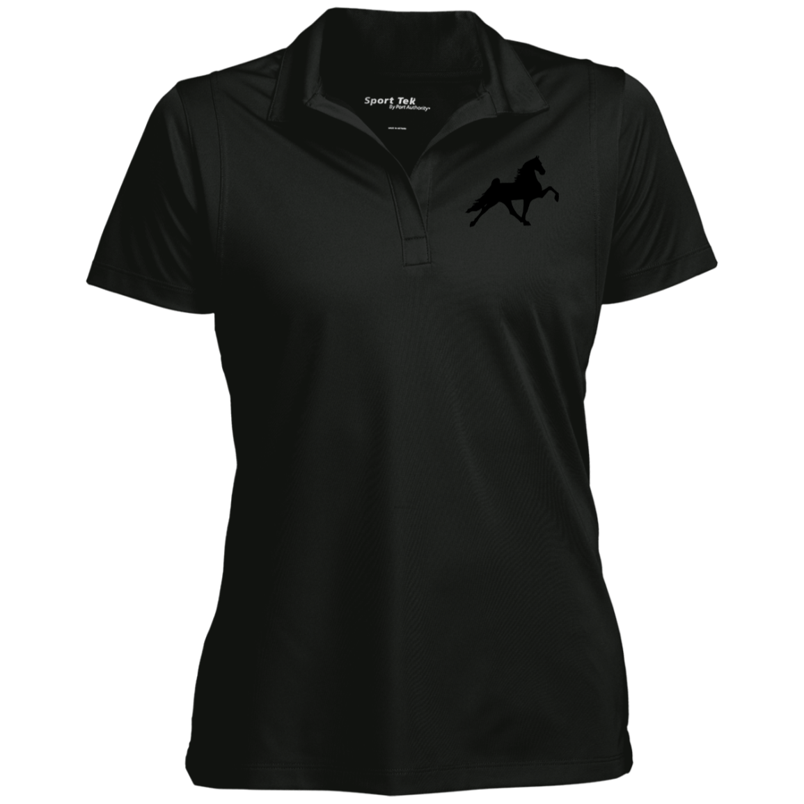 TWH PERFORMANCE STYLE 2 (BLACK) CLOSEOUT - LST650 Ladies' Micropique Sport-Wick® Polo