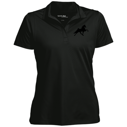 TWH PERFORMANCE STYLE 2 (BLACK) CLOSEOUT - LST650 Ladies' Micropique Sport-Wick® Polo