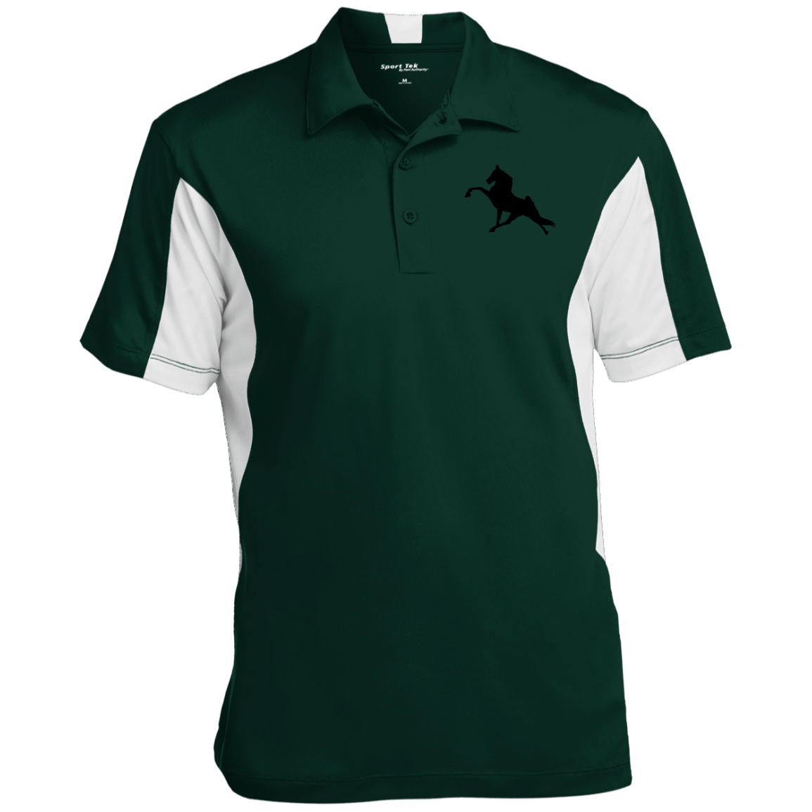 TWH PERFORMANCE (BLACK) CLOSEOUT - ST655 Men's Colorblock Performance Polo