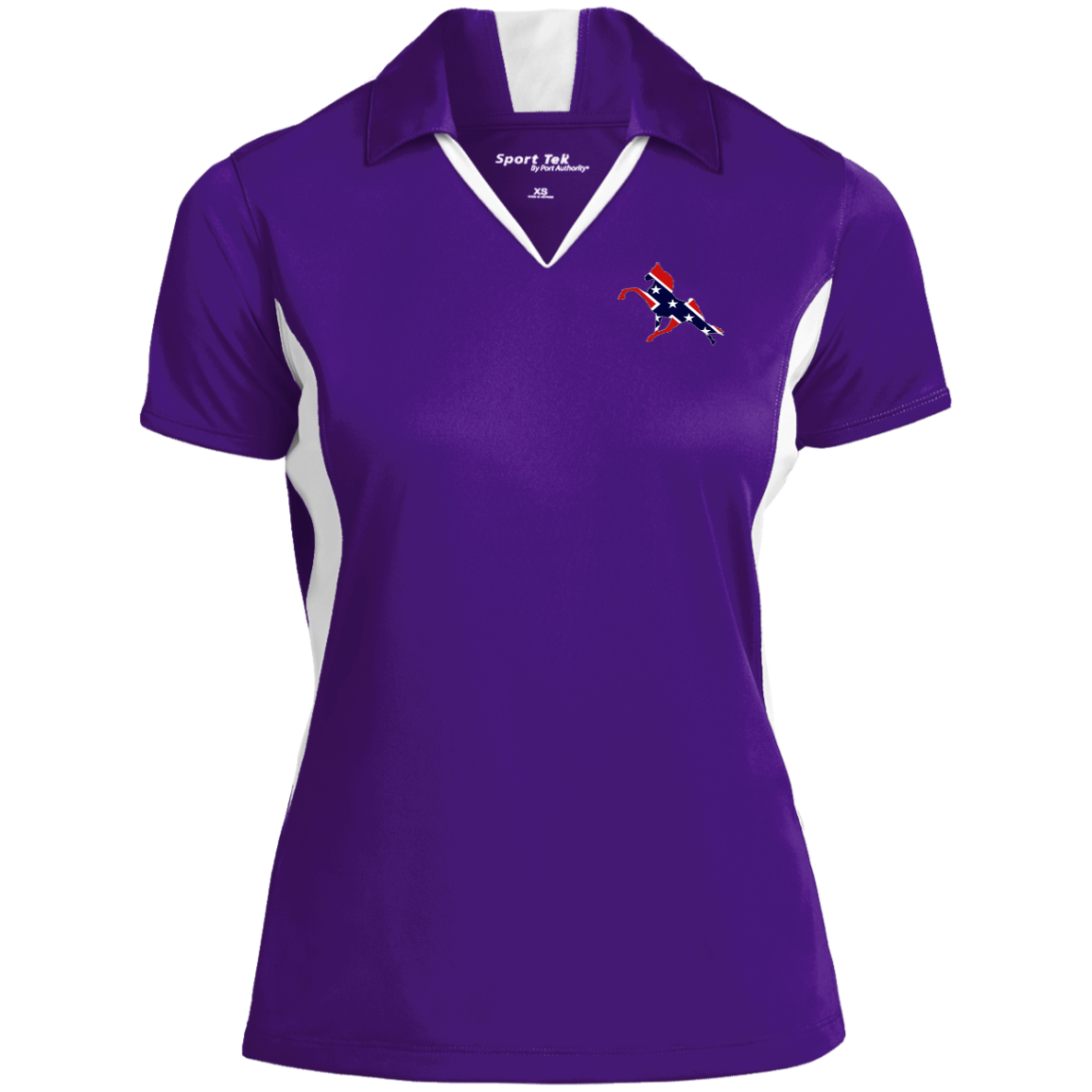 REBEL ON THE RAIL TWH PERFORMANCE CLOSEOUT - LST655 Ladies' Colorblock Performance Polo