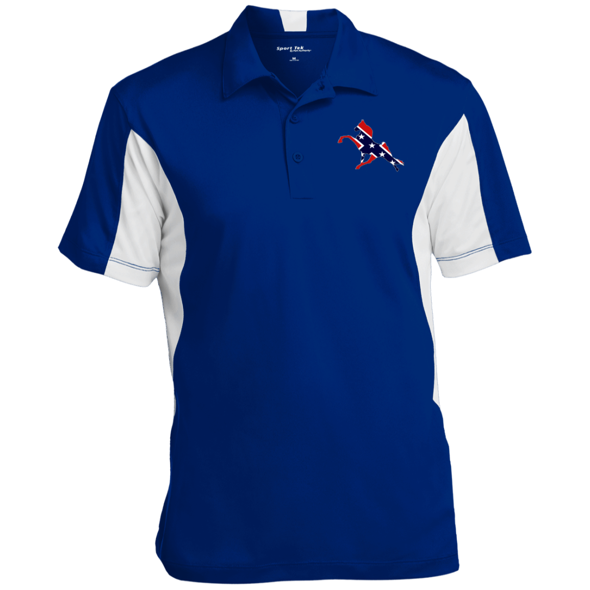 REBEL ON THE RAIL TWH PERFORMANCE CLOSEOUT - ST655 Men's Colorblock Performance Polo