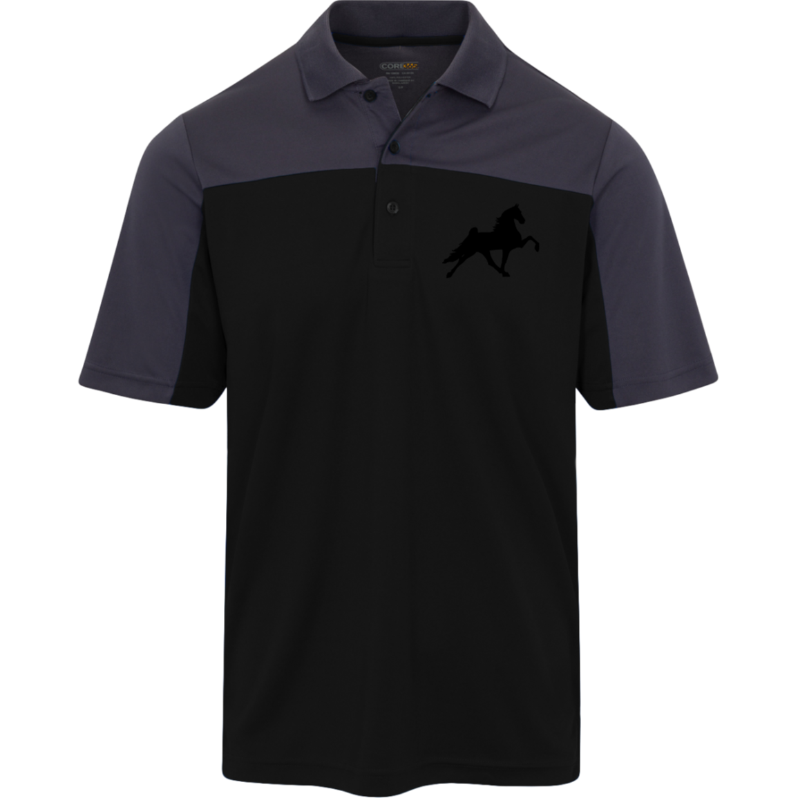 TWH PERFORMANCE STYLE 2 (BLACK) CE101 Core 365 Mens Balance Pique Polo