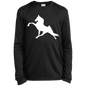 TWH PERFORMANCE (WHITE) CLOSEOUT - YST350LS Youth Long Sleeve Performance Tee