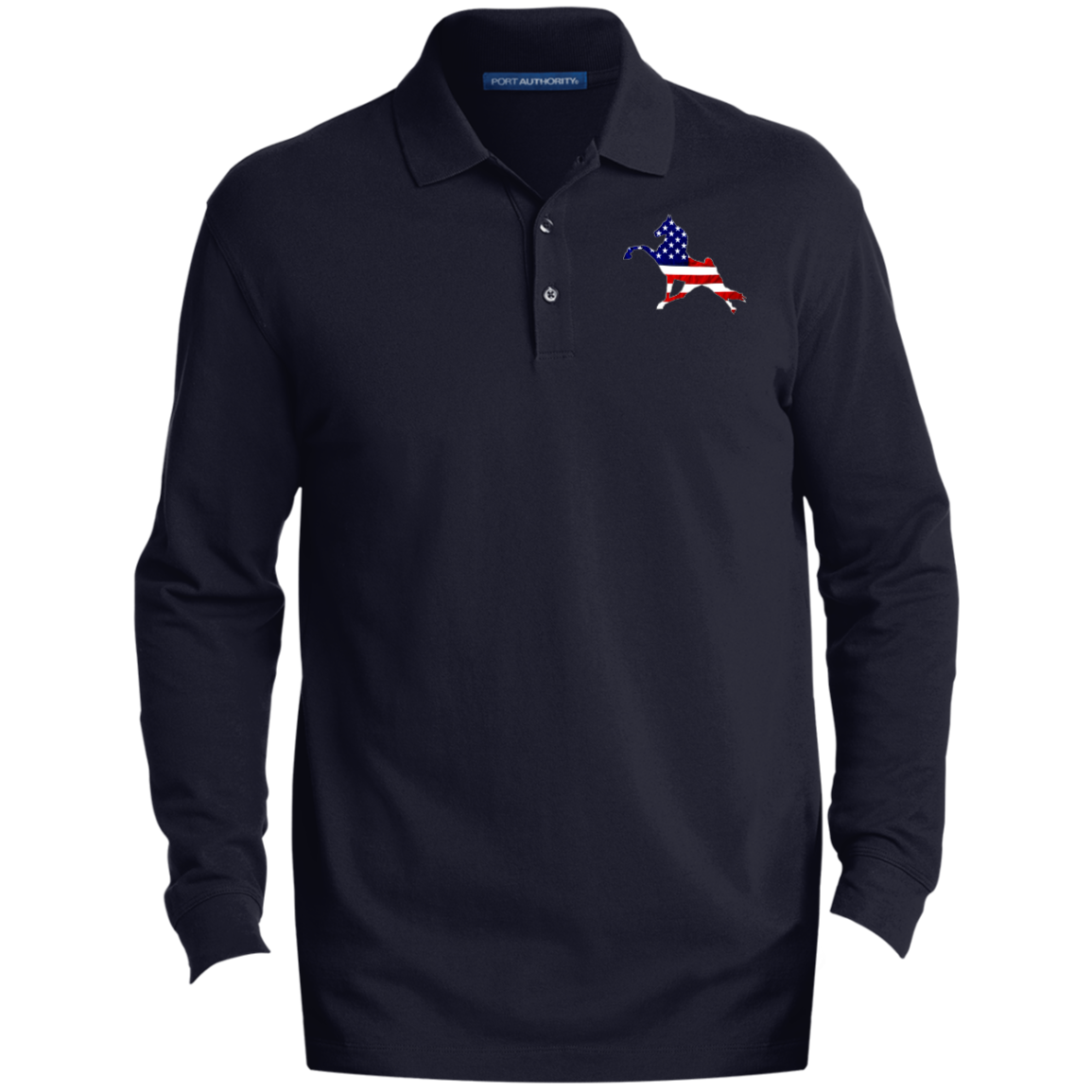 WALK AMERICA TWH PERFORMANCE CLOSEOUT - K8000LS Men's EZCotton™ Long Sleeve Polo