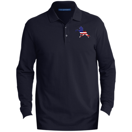 WALK AMERICA TWH PERFORMANCE CLOSEOUT - K8000LS Men's EZCotton™ Long Sleeve Polo