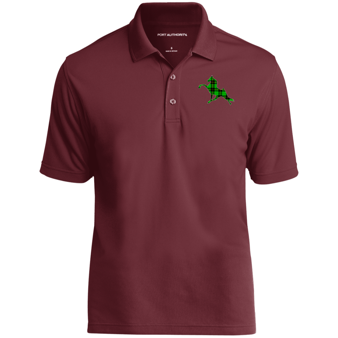 TWH PERFORMANCE GREEN PLAID CLOSEOUT - K110 Dry Zone UV Micro-Mesh Polo