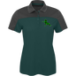 TWH PERFORMANCE GREEN PLAID CE101W Core 365 Womens Pique Polo